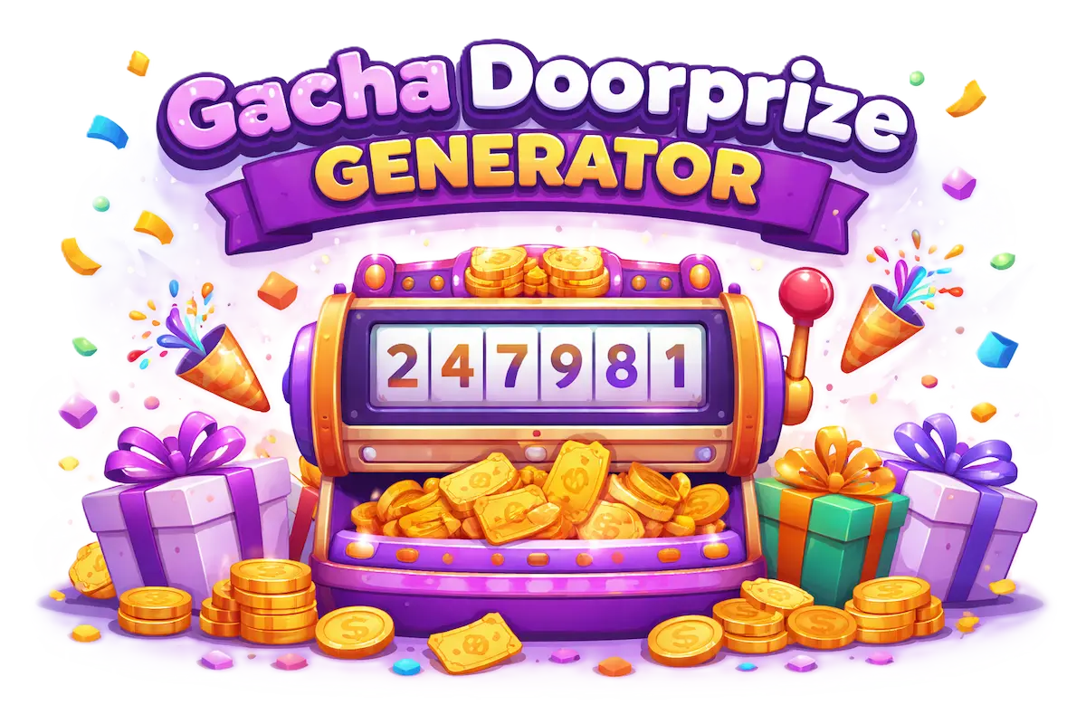 Gacha doorprize banner