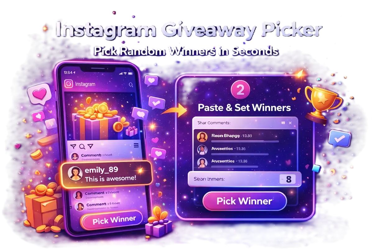 Instagram giveaway picker banner