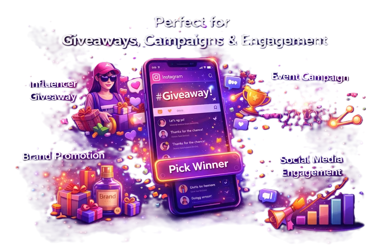 Instagram giveaway use case