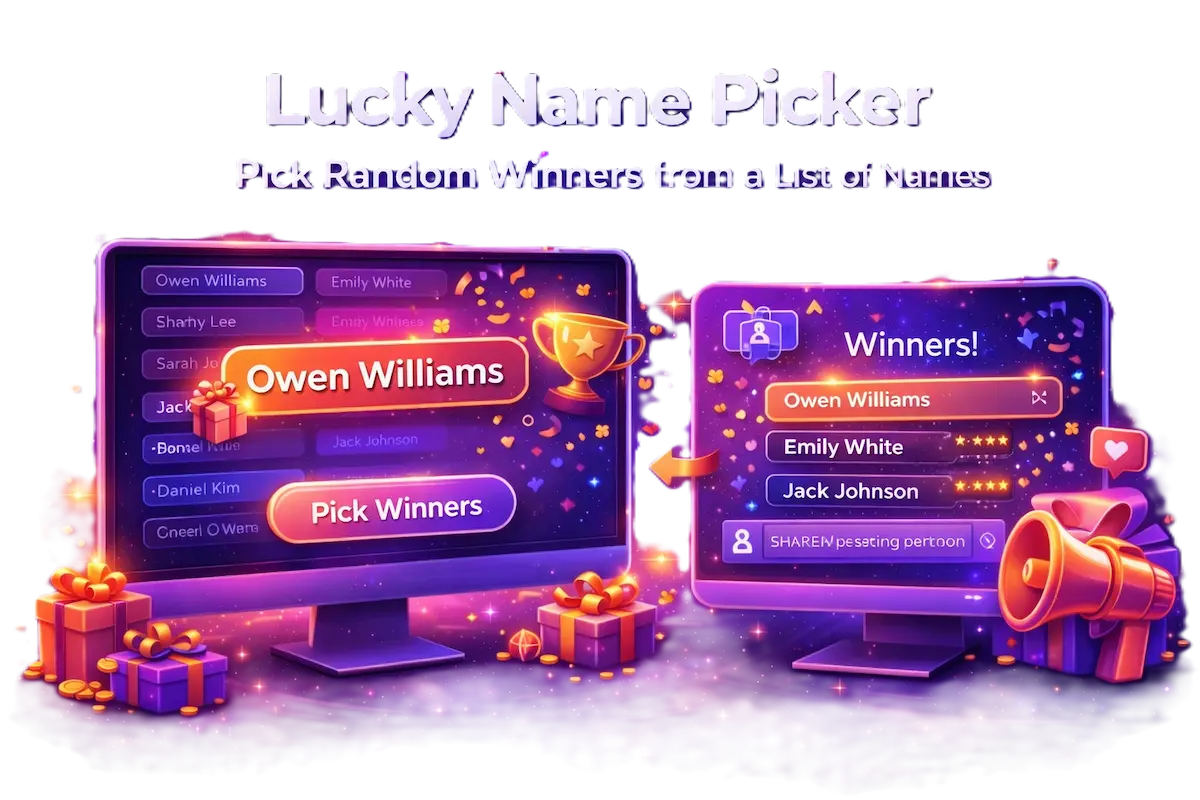 Lucky name picker banner