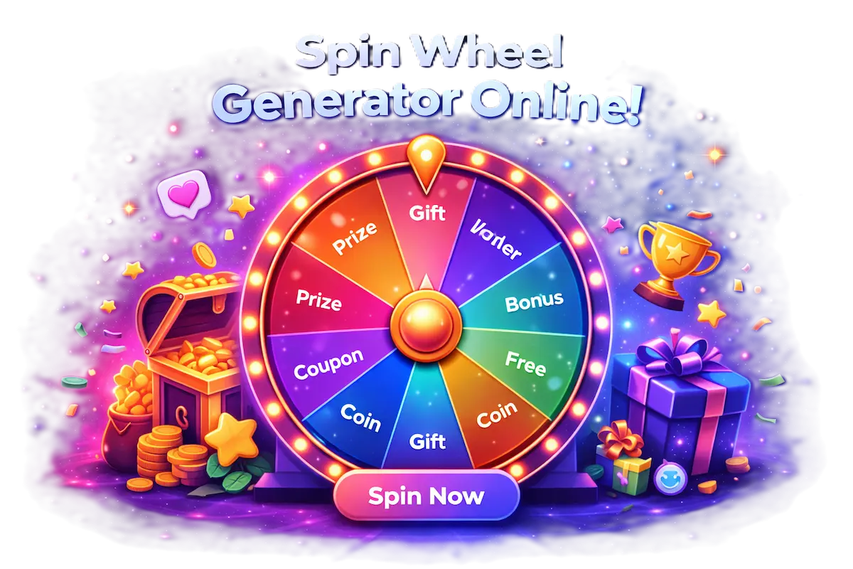 Spin wheel generator banner