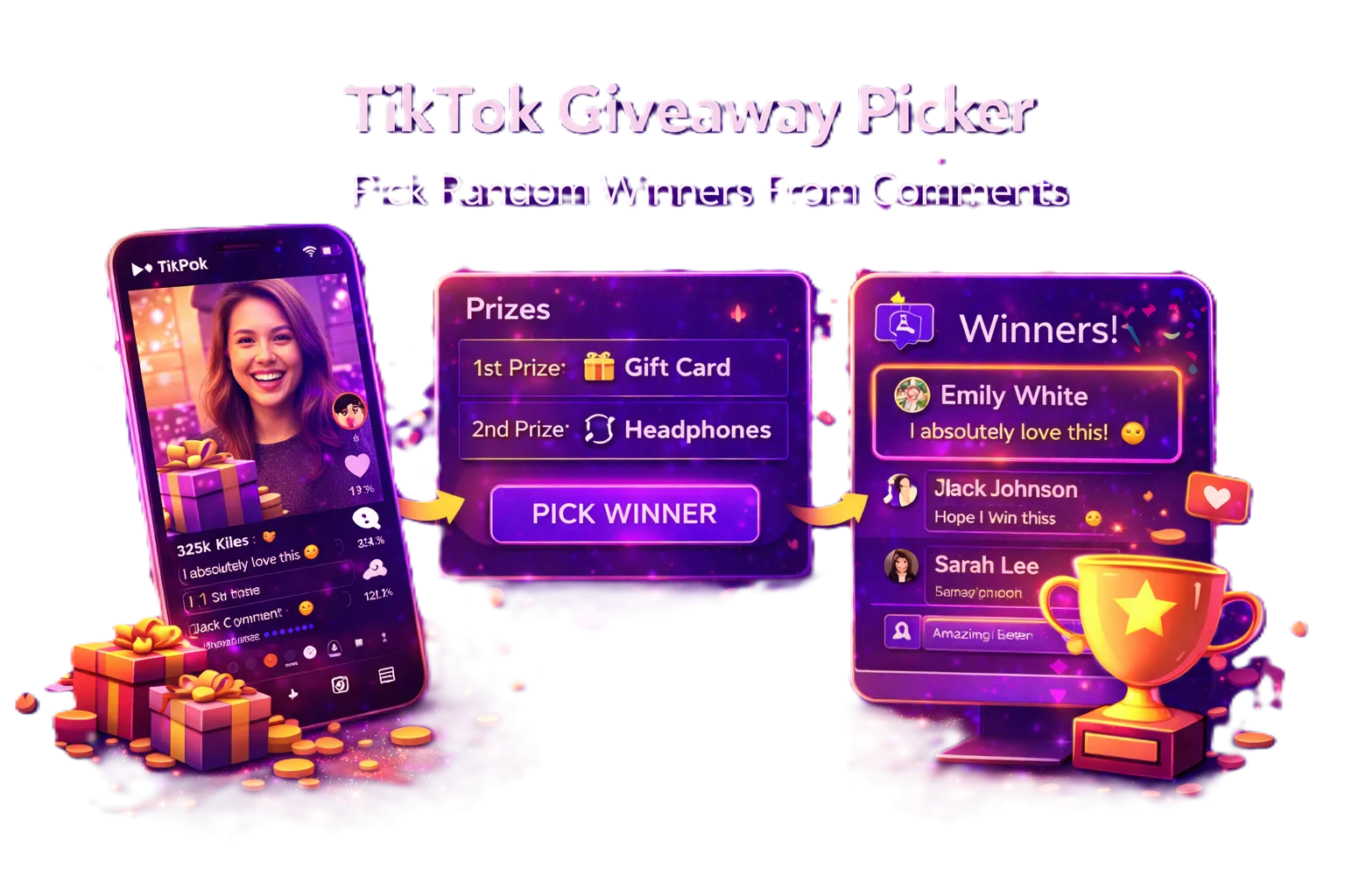 TikTok giveaway banner