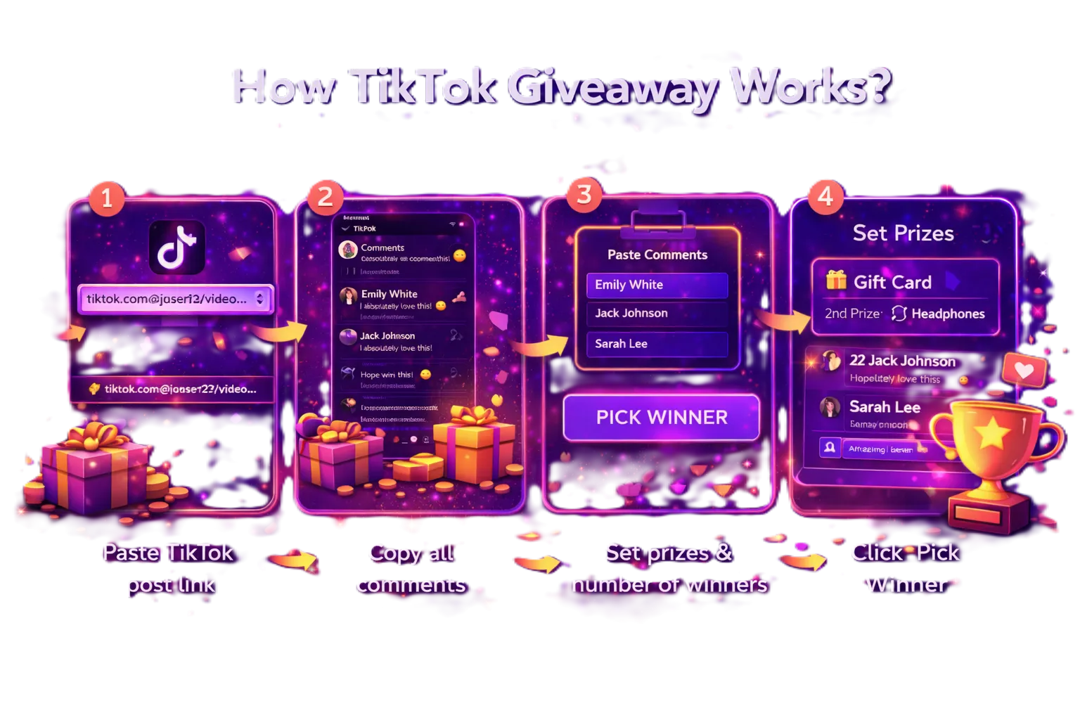 How TikTok giveaway works