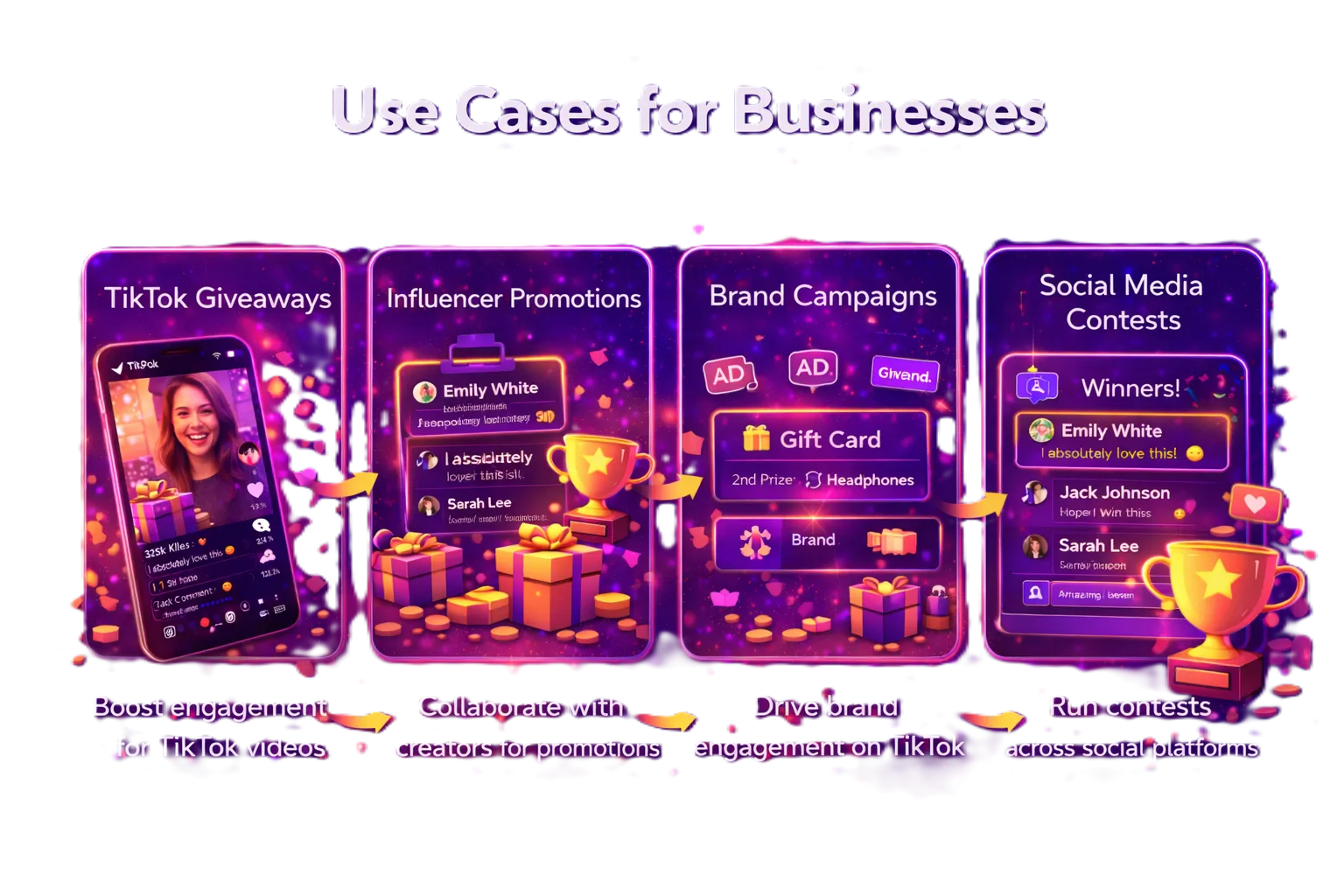 TikTok giveaway use case